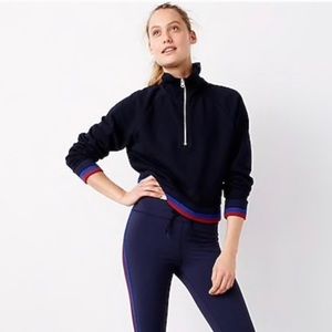 J.Crew cropped quarter zip
